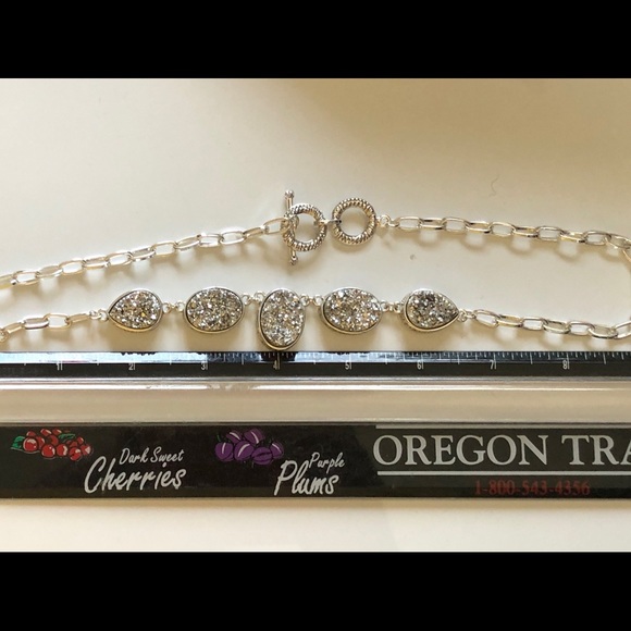 Druzy 🆕 silver vintage style necklace - Picture 6 of 6